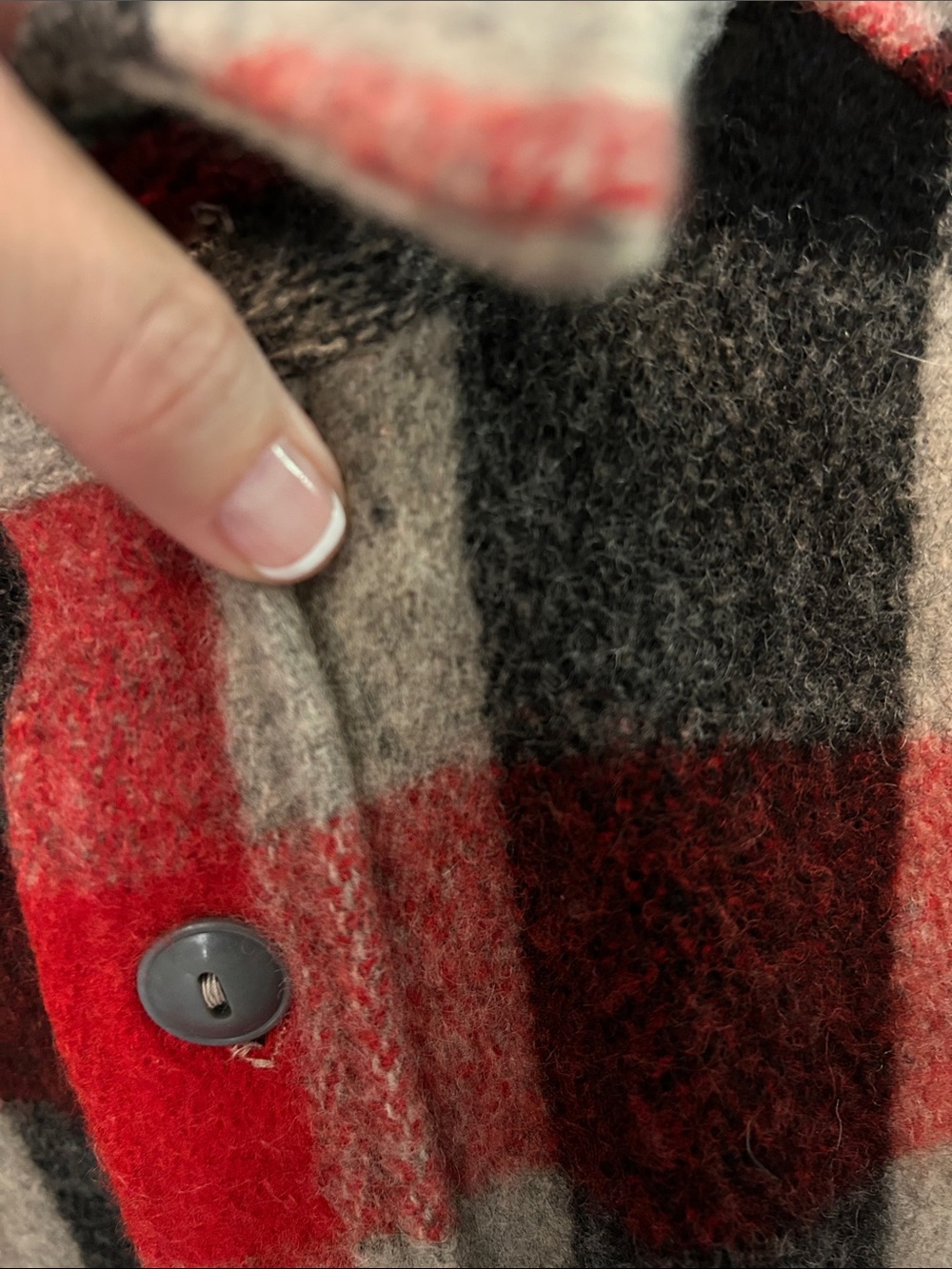 1950’s LL Bean Sz M Red & Black Plaid Wool CruiserJacket - Grail - Picture 8 of 9